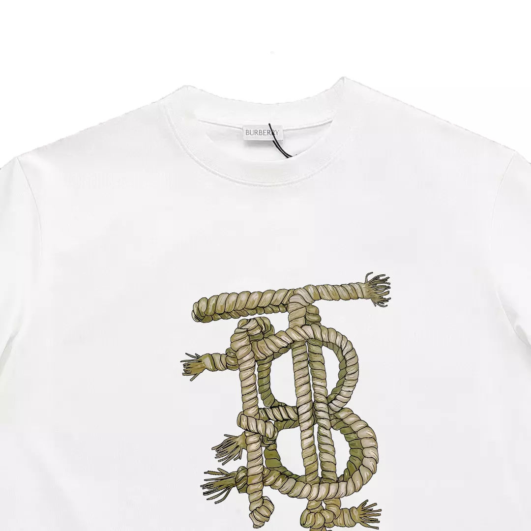 Sleek 8688 Burberry T-Shirts Short Sleeved For Unisex