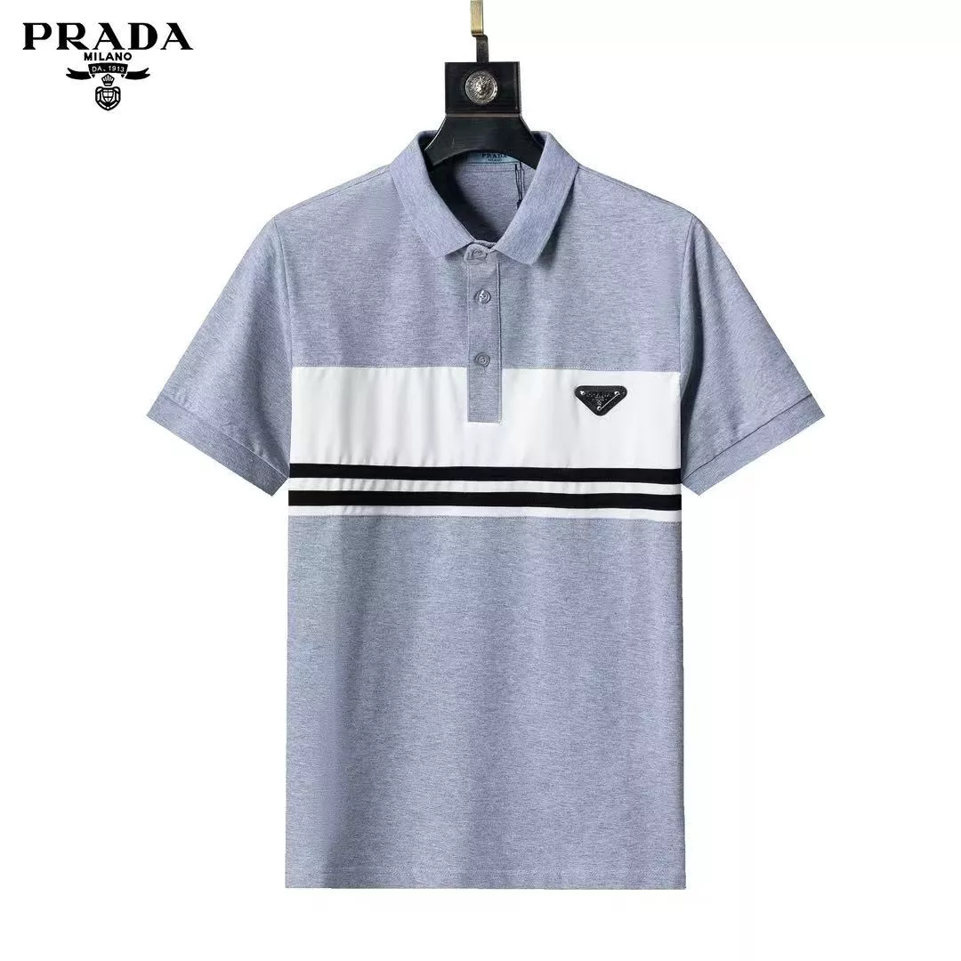 Sleek 8688 Prada T-Shirts Short Sleeved For Men
