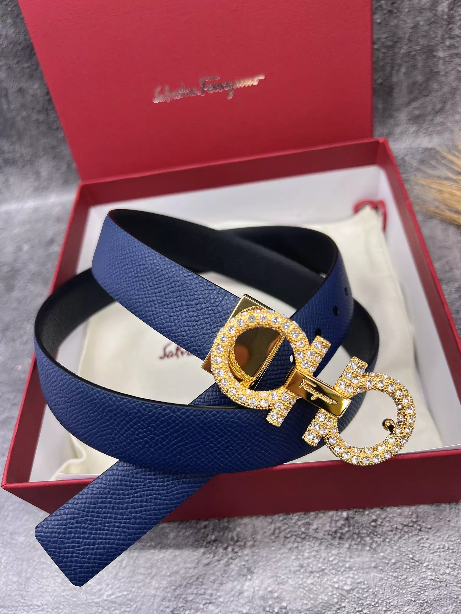 Sleek 8760 Salvatore Ferragamo AAA Quality Belts In 2.5cm For Women