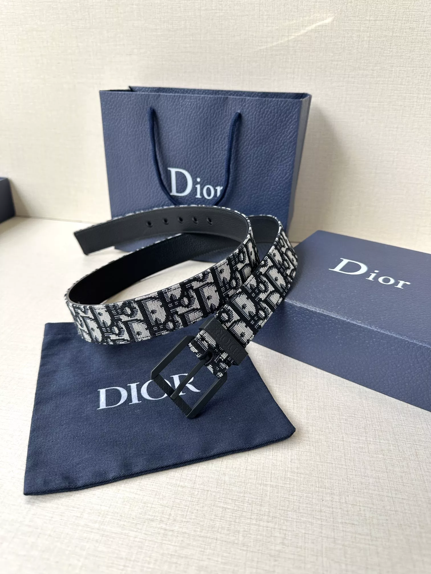 Sleek 8978 Christian Dior AAA Quality Belts In 3.5cm For Men