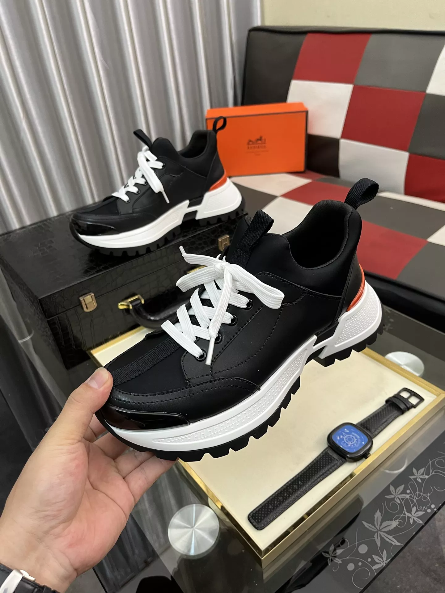 Sleek 9137 Hermes Casual Shoes For Men