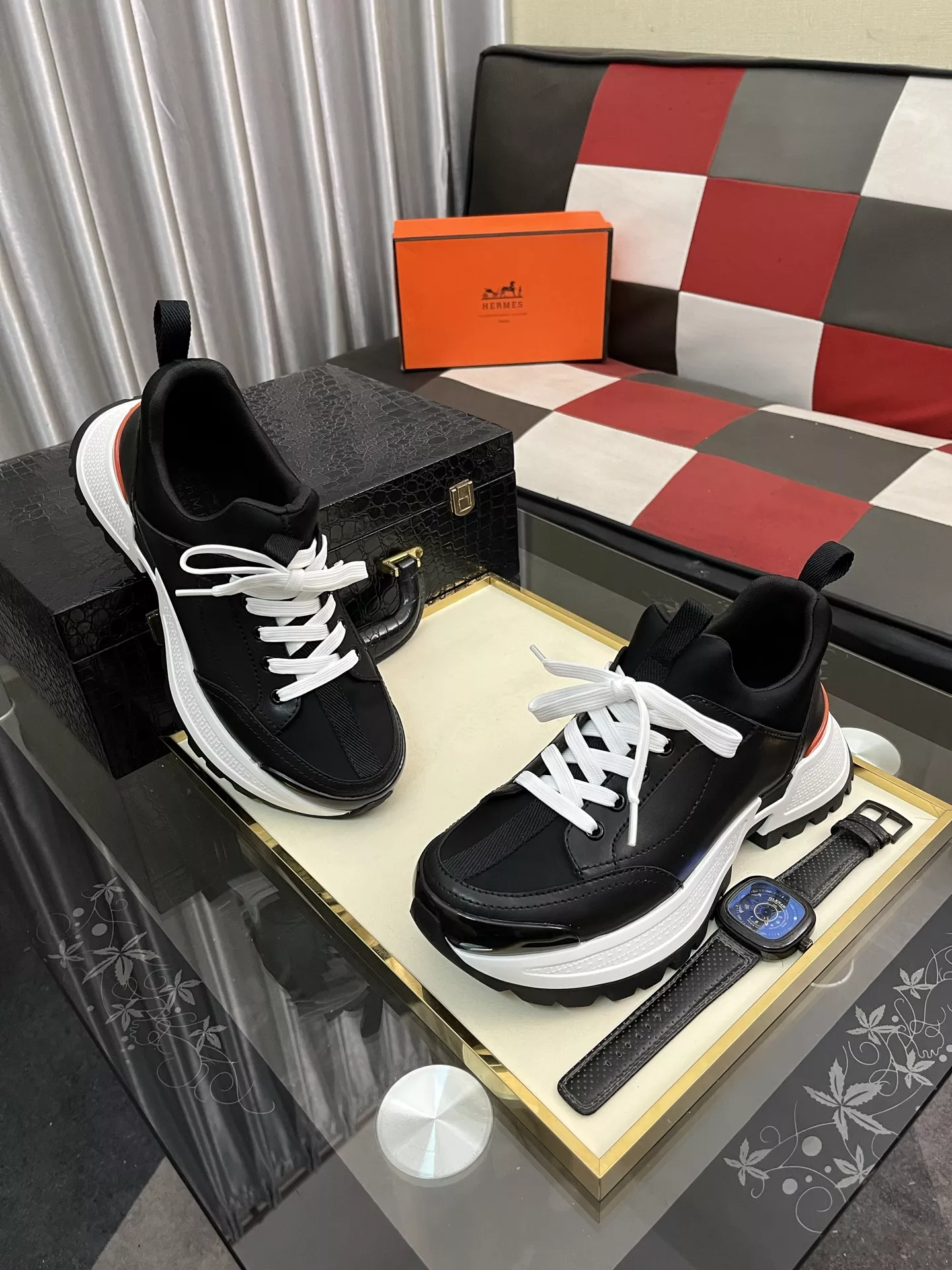 Sleek 9137 Hermes Casual Shoes For Men
