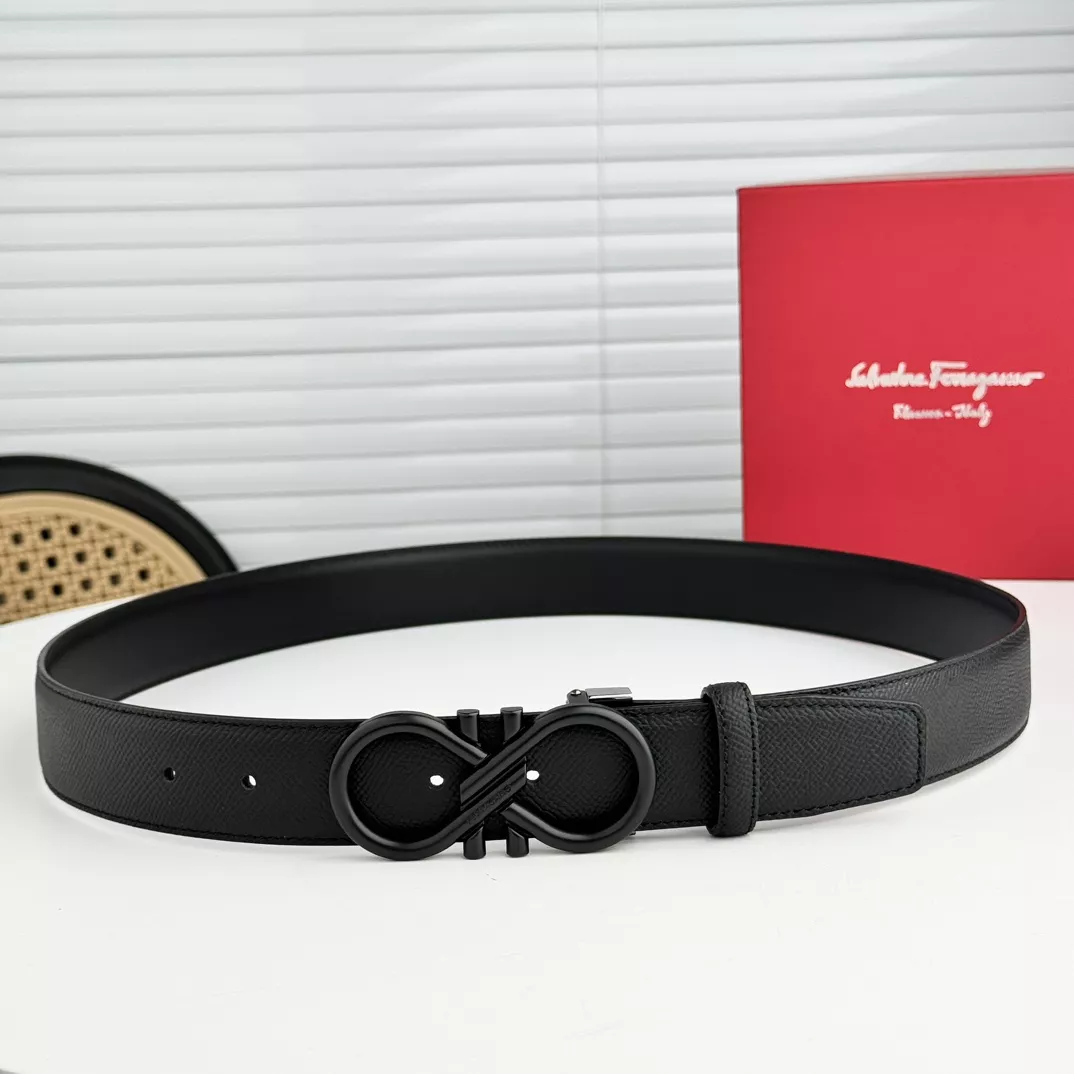 Sleek 9185 Salvatore Ferragamo AAA Quality Belts In 3.5cm For Men