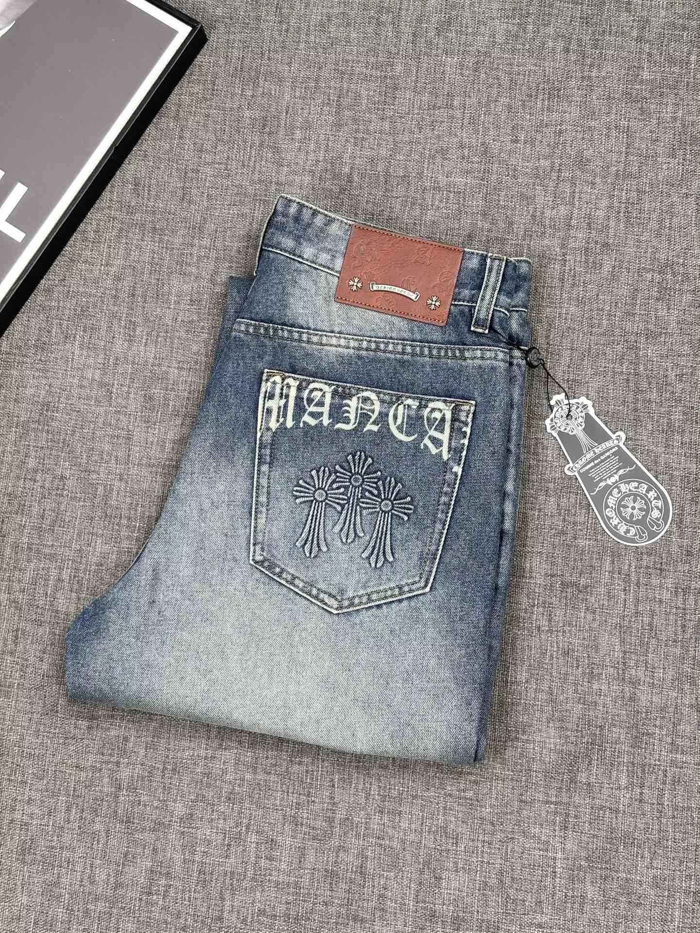 Sleek 934 Chrome Hearts Jeans For Men