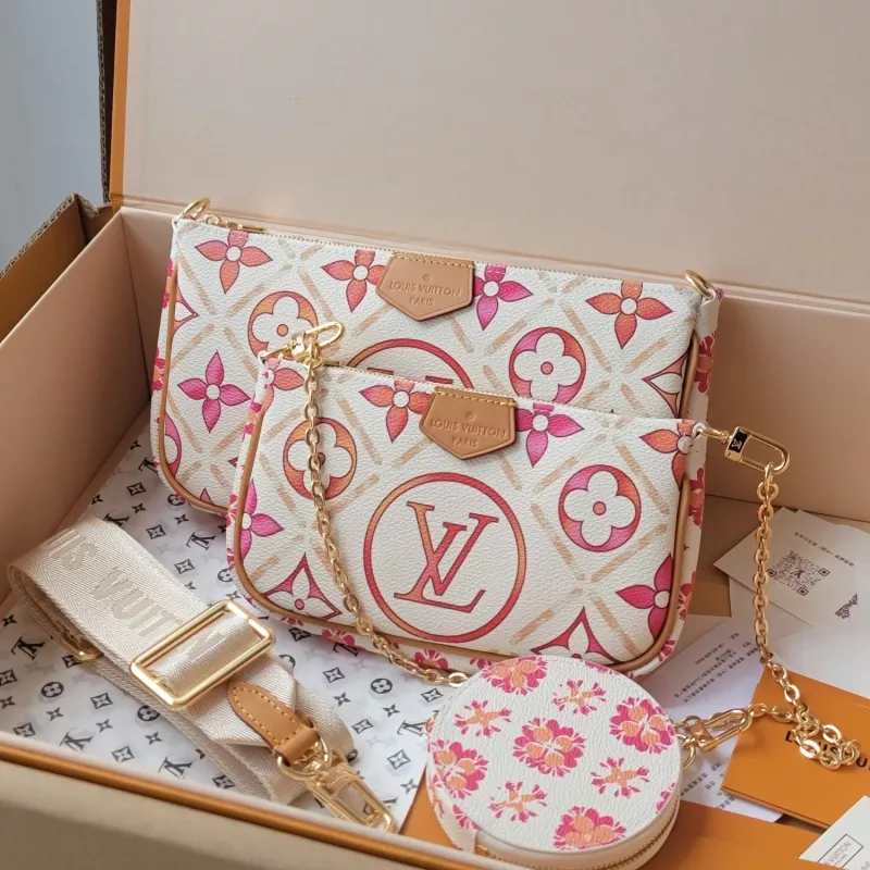 Sleek 9566 Louis Vuitton AAA Quality Messenger Bags For Women