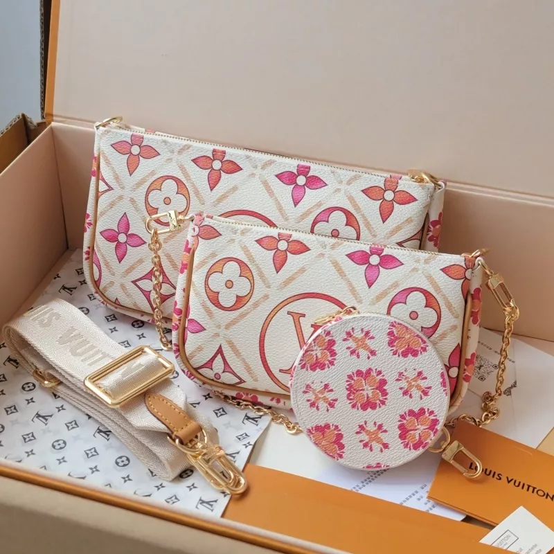 Sleek 9566 Louis Vuitton AAA Quality Messenger Bags For Women
