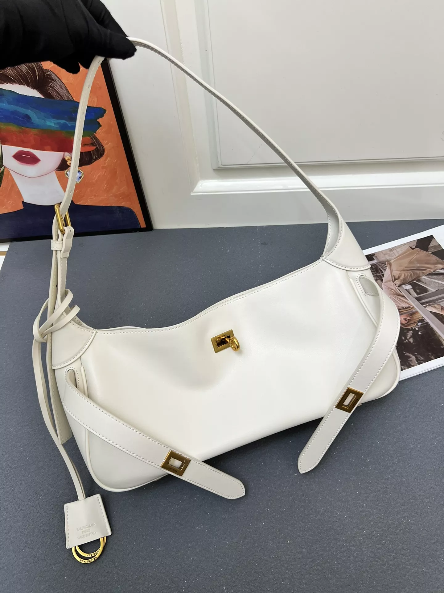 Sleek 9736 Balenciaga AAA Quality Shoulder Bags For Women