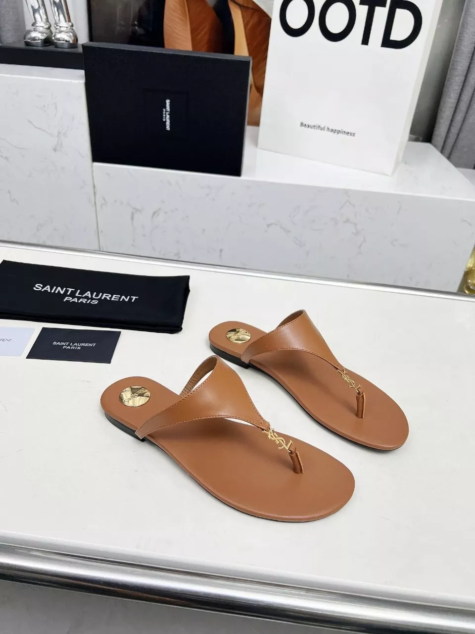 Sleek 983 Yves Saint Laurent YSL Slippers For Women