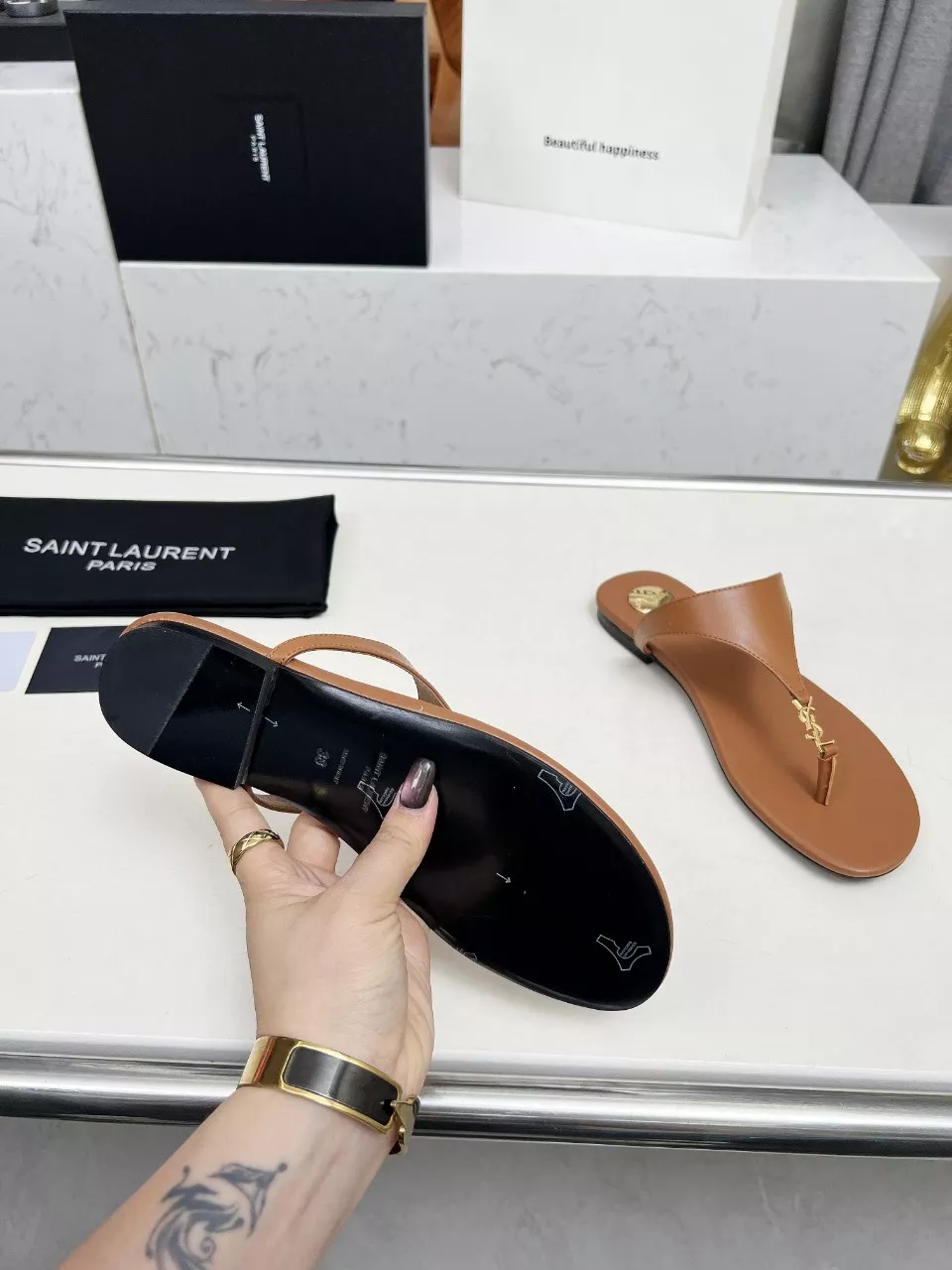 Sleek 983 Yves Saint Laurent YSL Slippers For Women