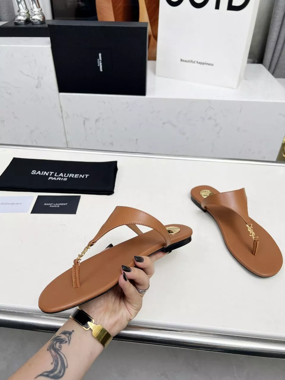 Sleek 983 Yves Saint Laurent YSL Slippers For Women