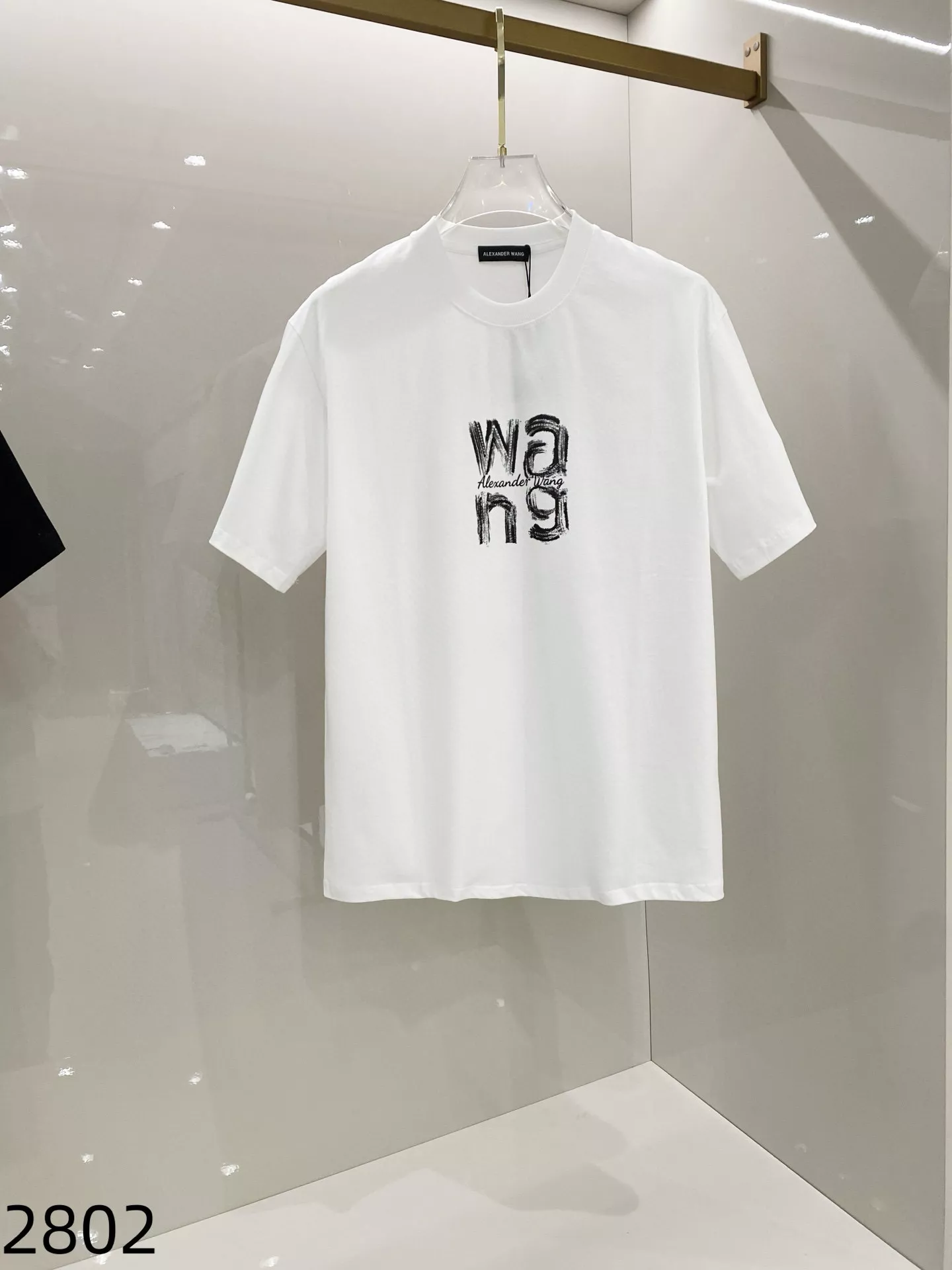 Sleek 9892 Alexander Wang T-Shirts Short Sleeved For Unisex
