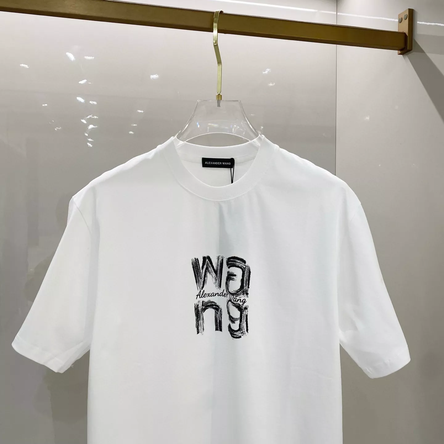 Sleek 9892 Alexander Wang T-Shirts Short Sleeved For Unisex