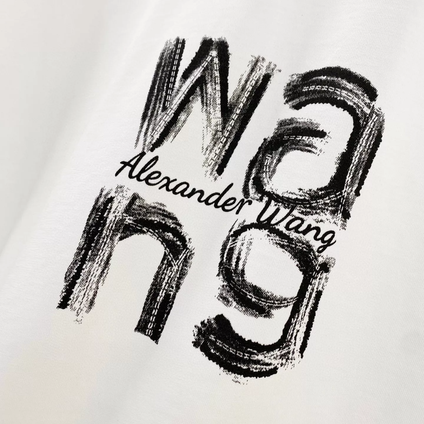 Sleek 9892 Alexander Wang T-Shirts Short Sleeved For Unisex