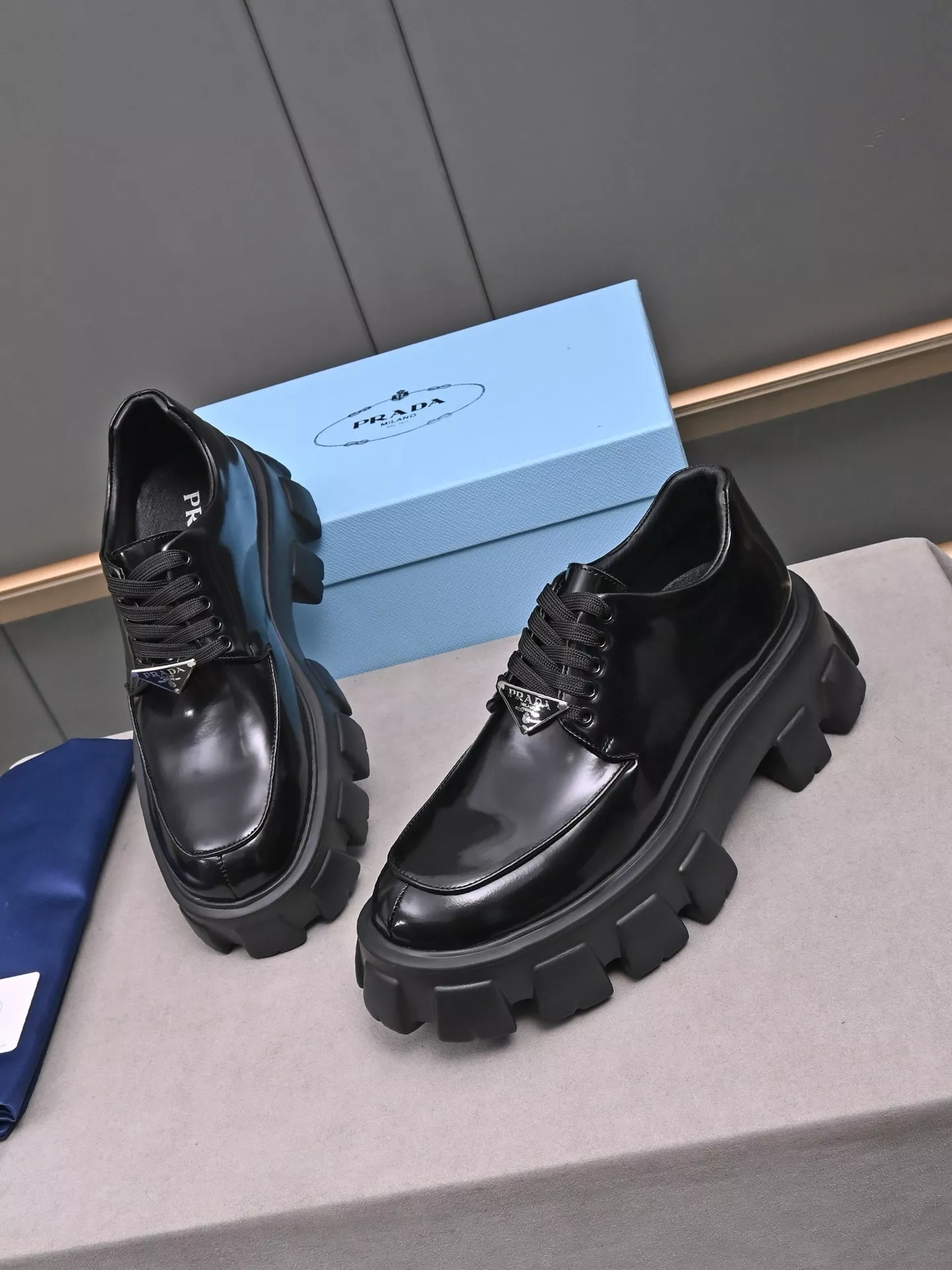 SmartChoice 1028 Prada Leather Shoes For Men