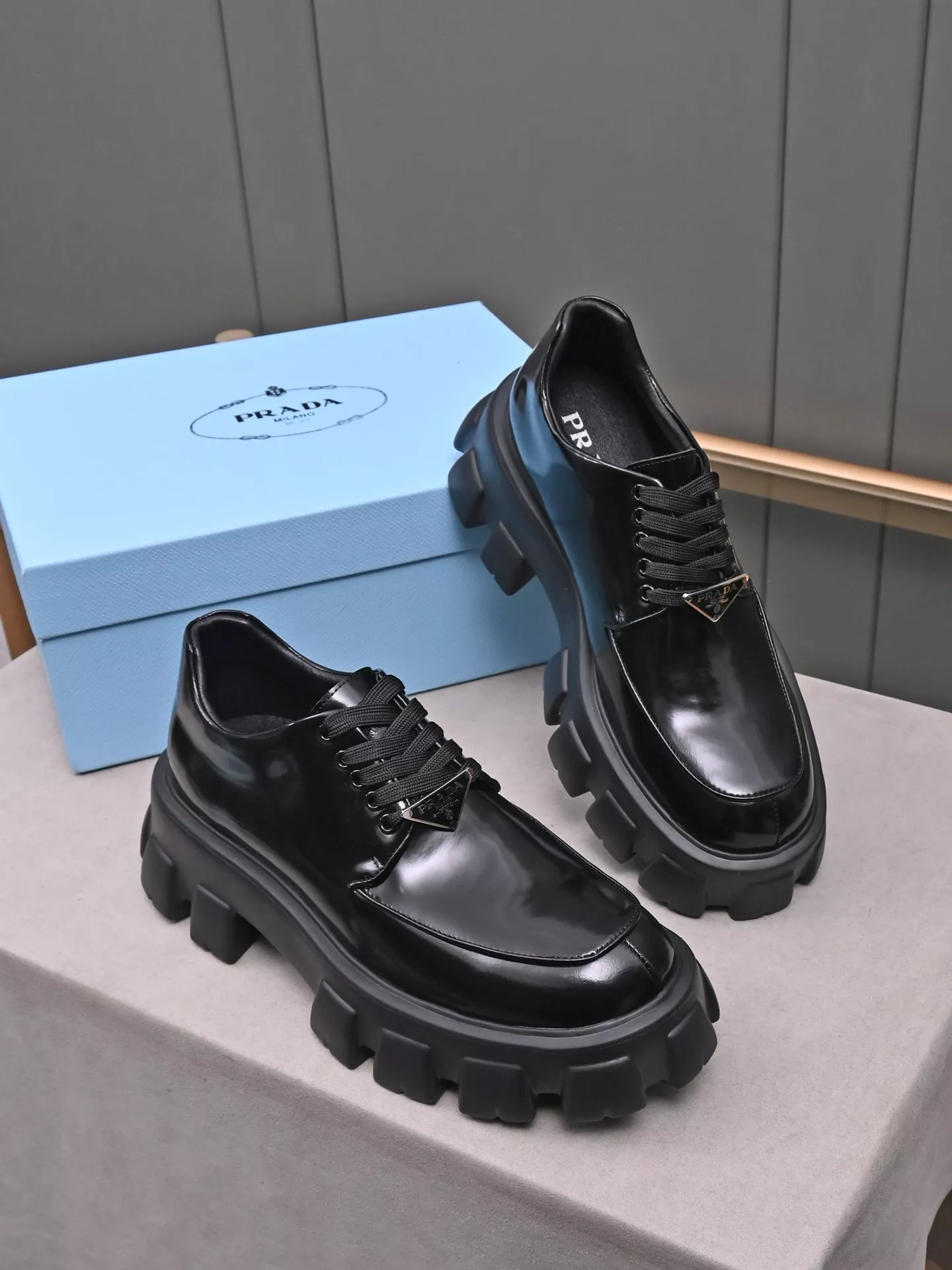 SmartChoice 1028 Prada Leather Shoes For Men