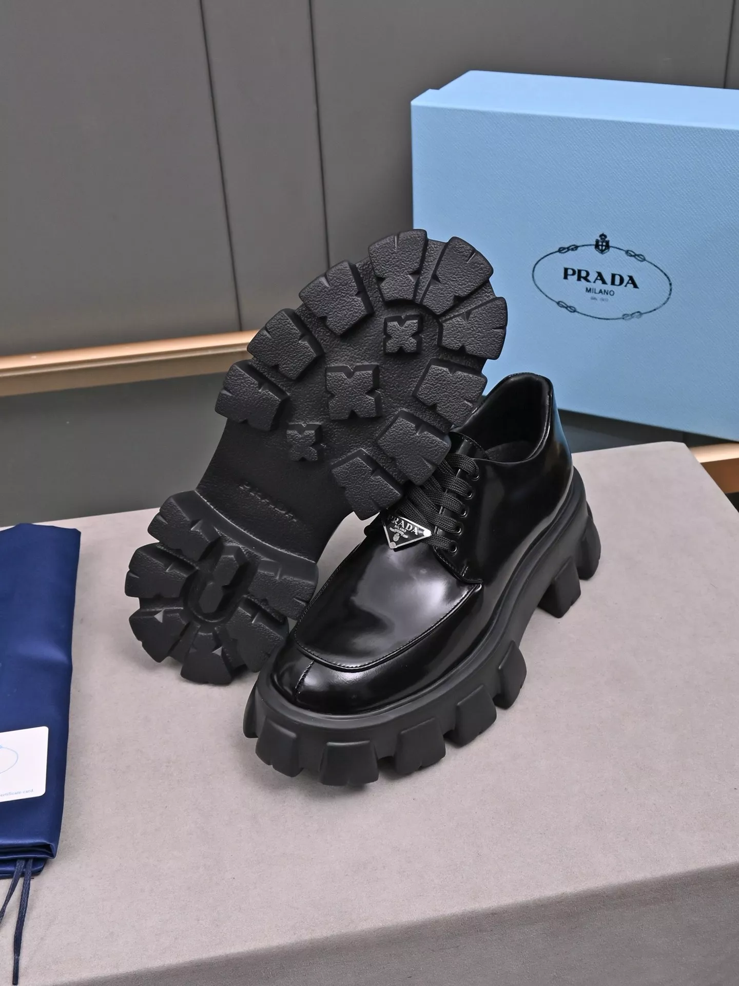 SmartChoice 1028 Prada Leather Shoes For Men