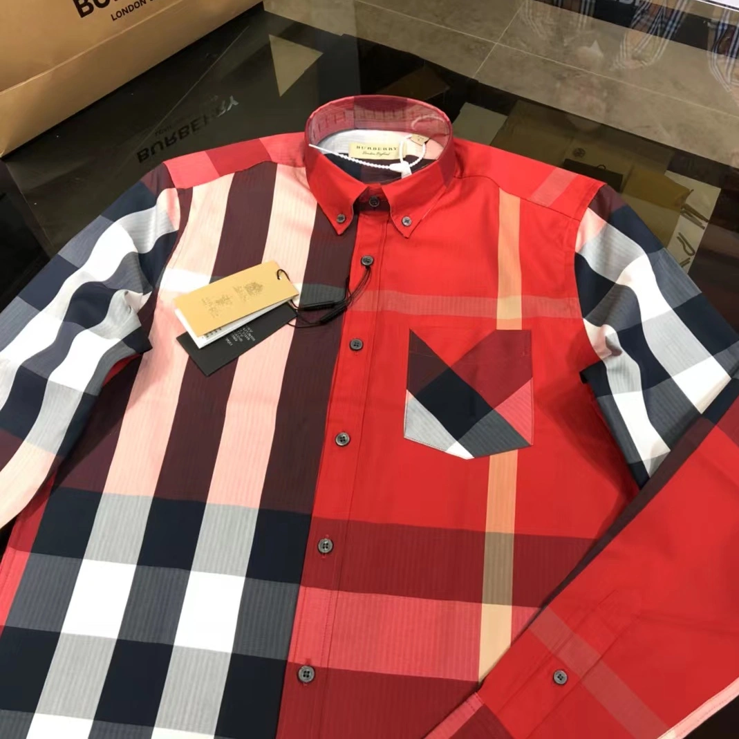 SmartChoice 1885 Burberry Shirts Long Sleeved For Men