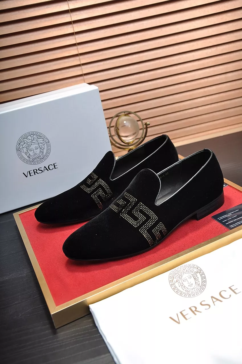 SmartChoice 2166 Versace Leather Shoes For Men