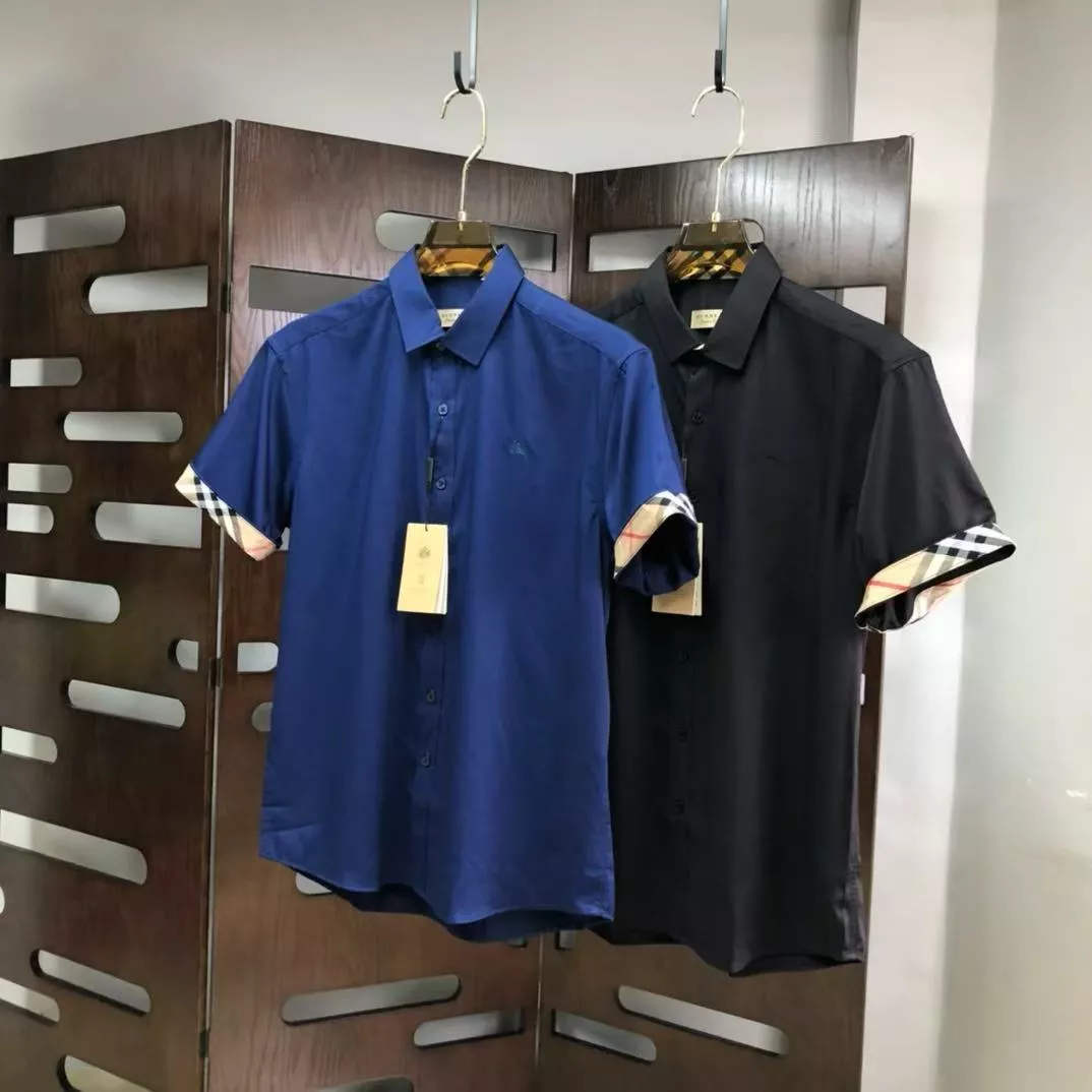 SmartChoice 2724 Burberry Shirts Short Sleeved For Men