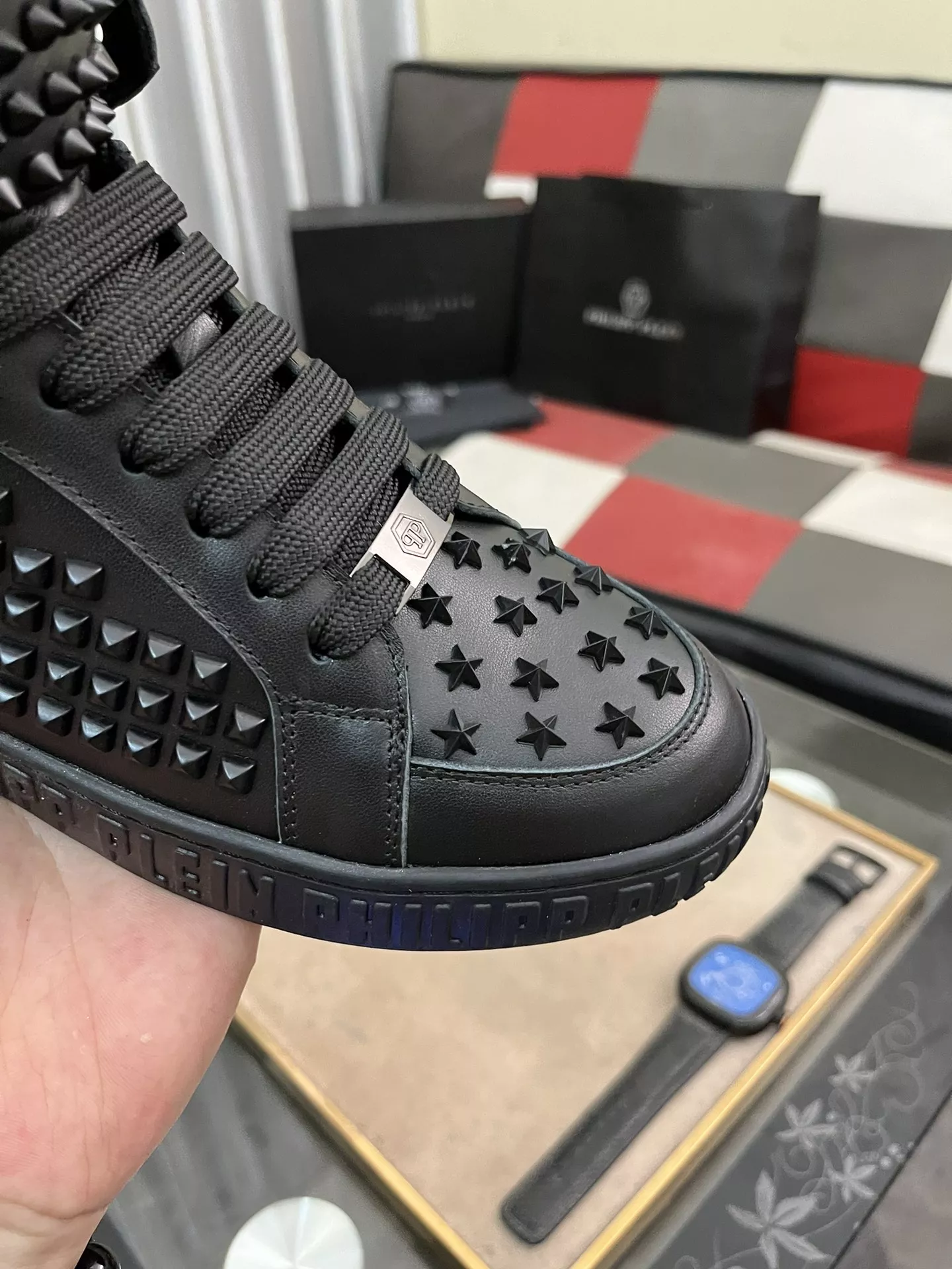 SmartChoice 3235 Philipp Plein PP High Tops Shoes For Men