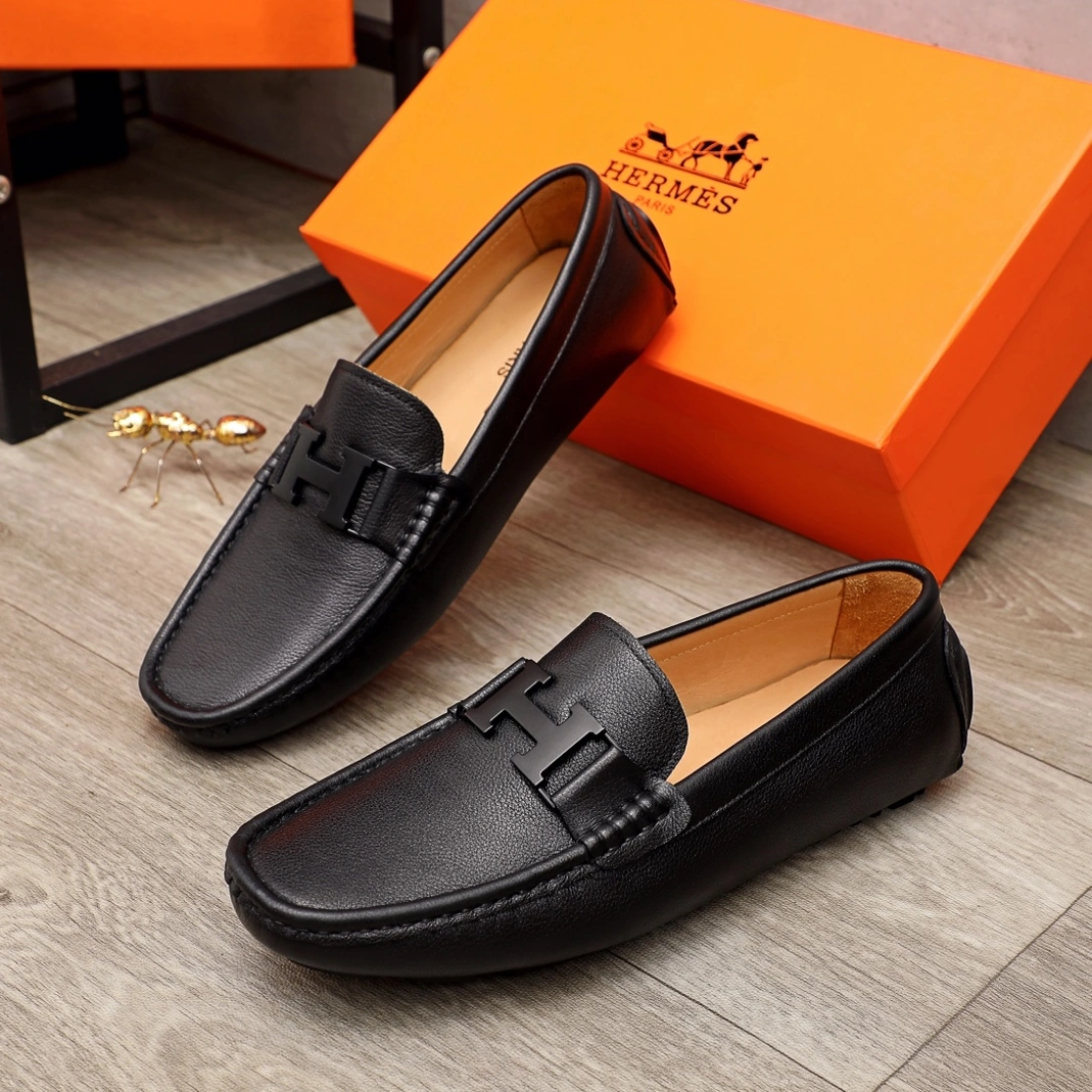 SmartChoice 3287 Hermes Leather Shoes For Men