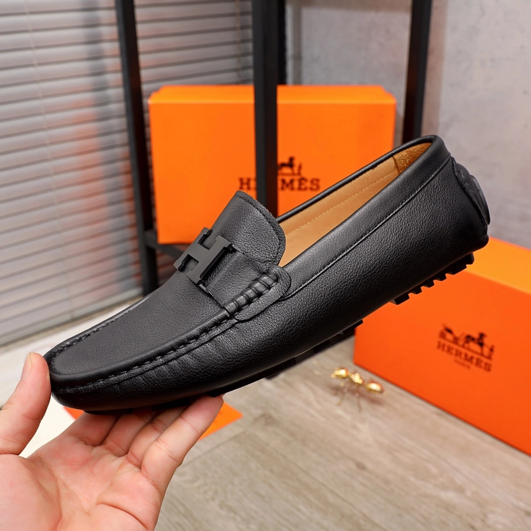 SmartChoice 3287 Hermes Leather Shoes For Men