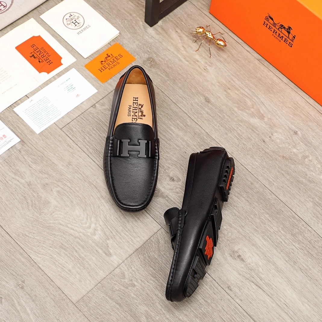 SmartChoice 3287 Hermes Leather Shoes For Men