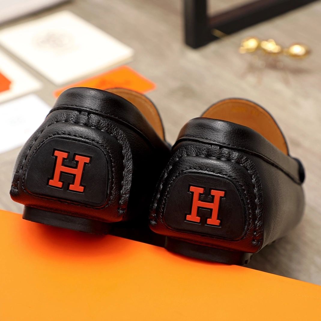 SmartChoice 3287 Hermes Leather Shoes For Men