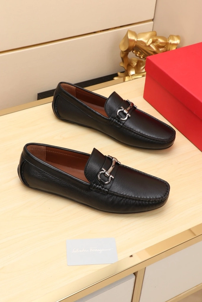 SmartChoice 3584 Ferragamo Leather Shoes For Men