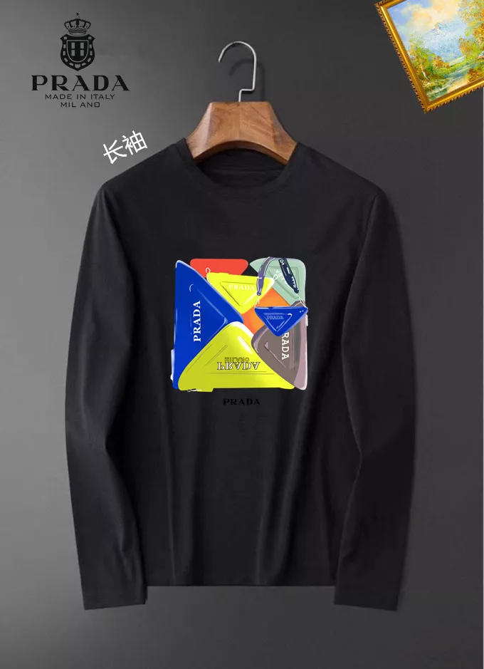 SmartChoice 3737 Prada T-Shirts Long Sleeved For Unisex