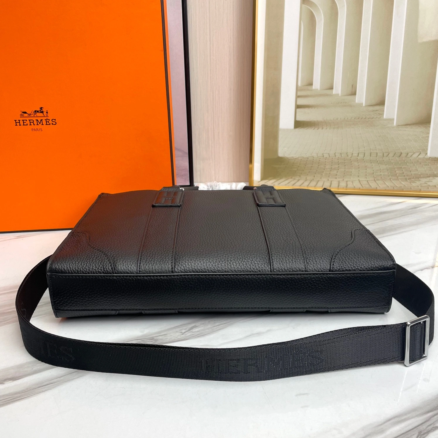 SmartChoice 6173 Hermes AAA Man Handbags