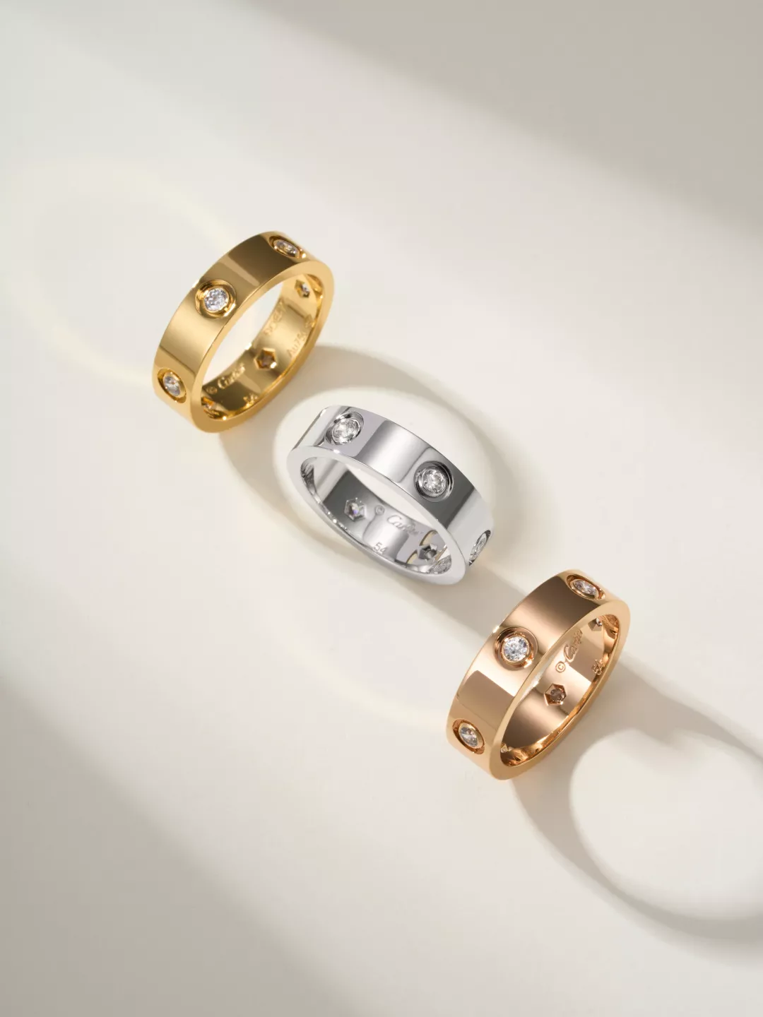 SmartChoice 6565 Cartier Rings In Rose Gold