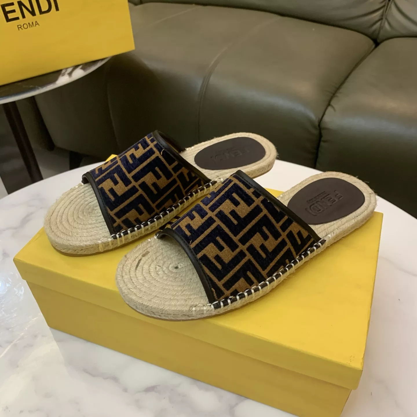 SmartChoice 6953 Fendi Slippers For Men