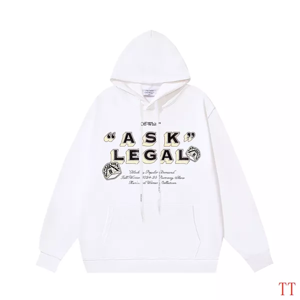 SmartChoice 8259 Off-White Hoodies Long Sleeved For Unisex
