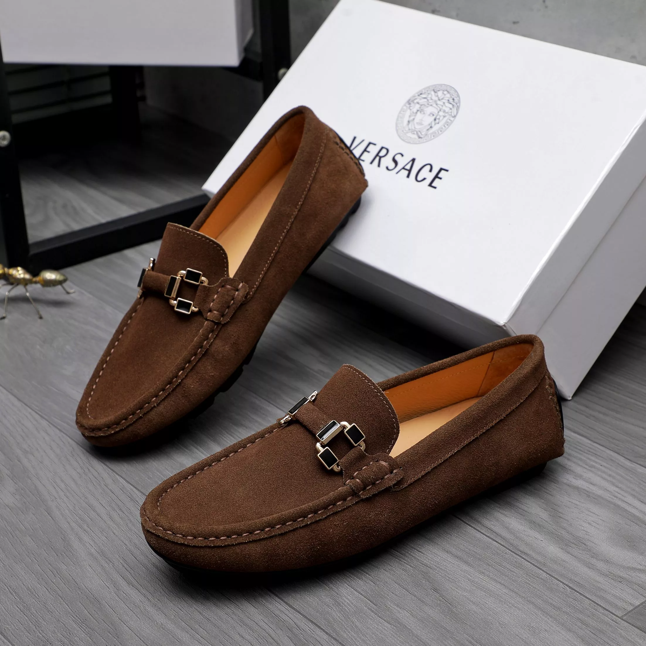 SmartChoice 9356 Versace Leather Shoes For Men