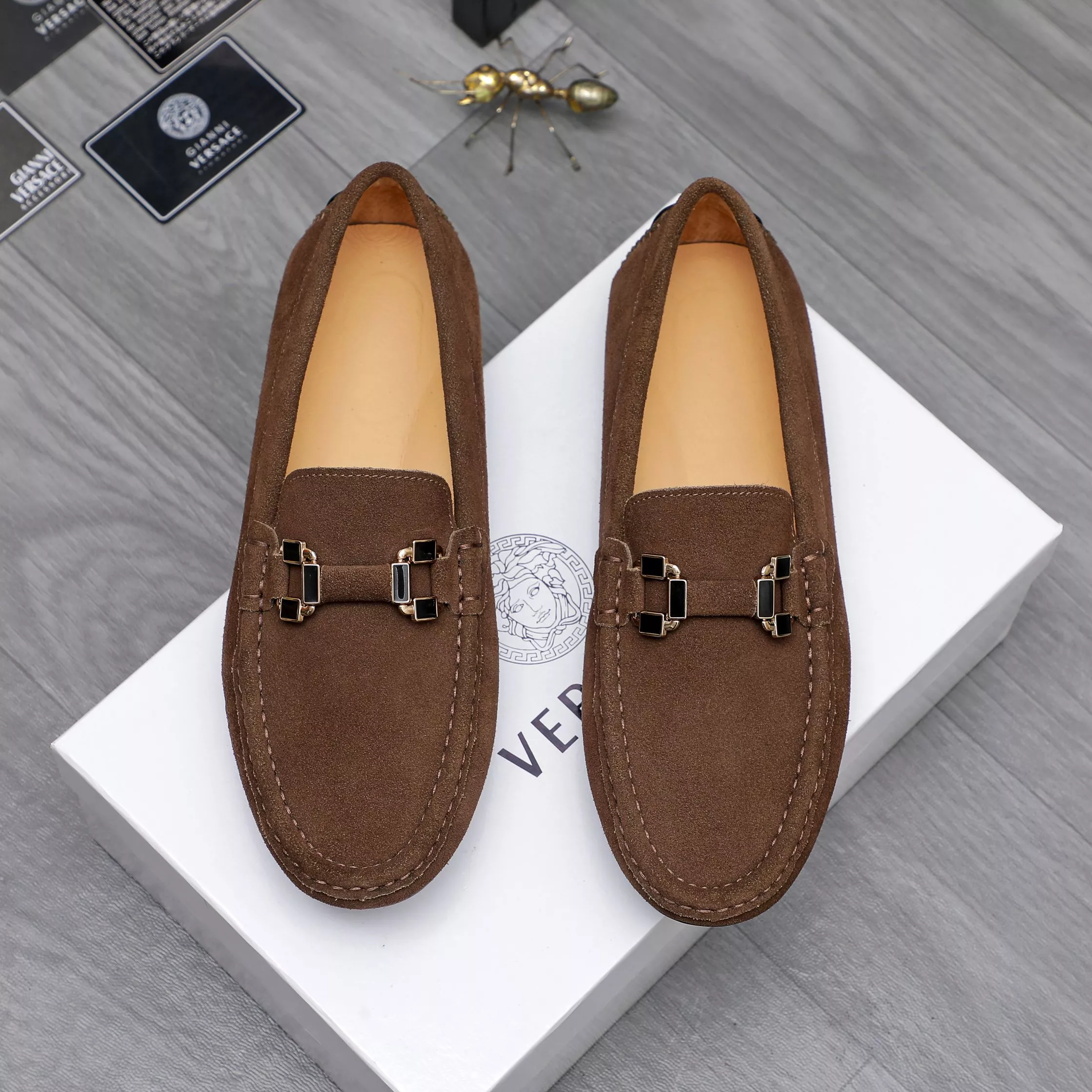 SmartChoice 9356 Versace Leather Shoes For Men