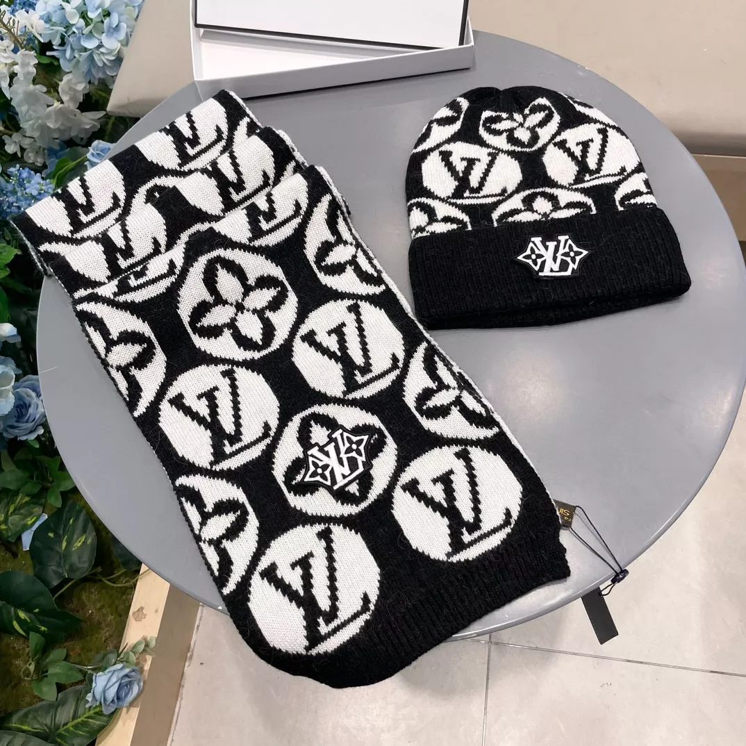 SmartChoice 9629 Louis Vuitton LV Hat and Scarf Set