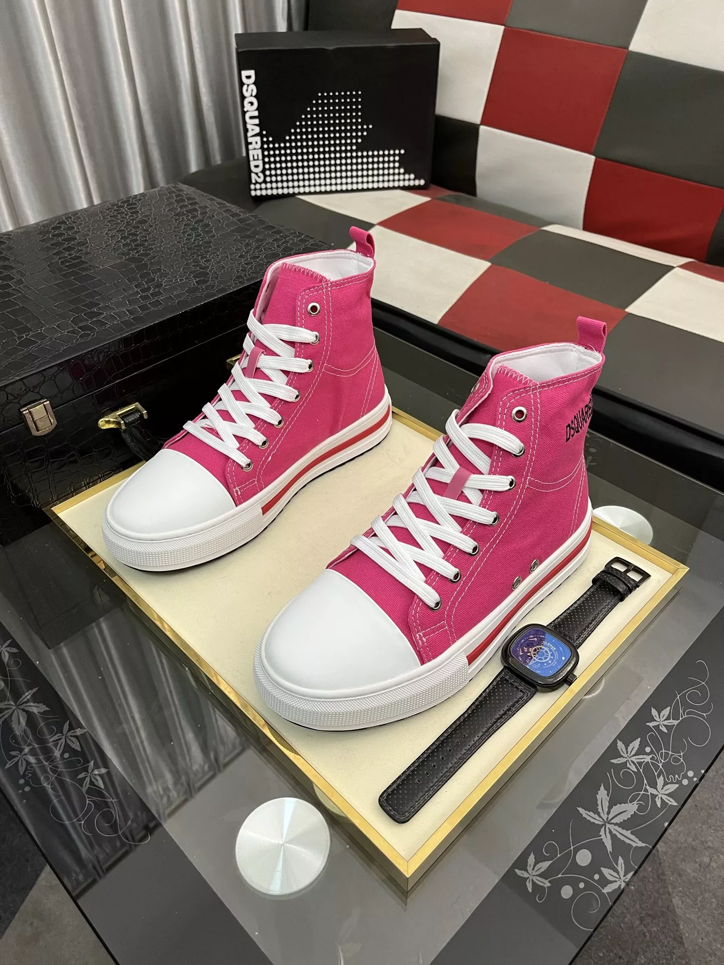 SmartChoice 9669 Dsquared High Tops Shoes For Women