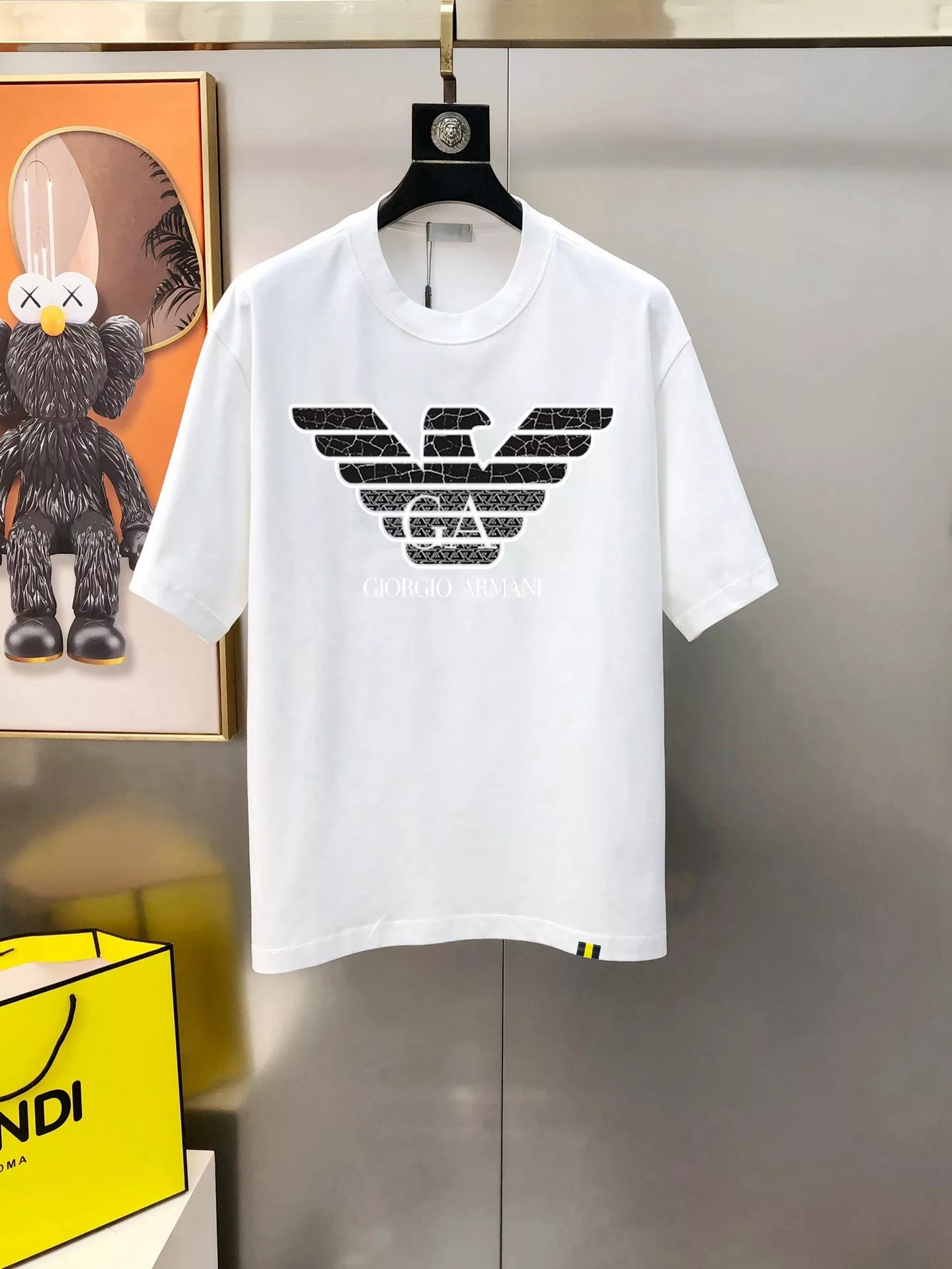 Soft 1221 Armani T-Shirts Short Sleeved For Men