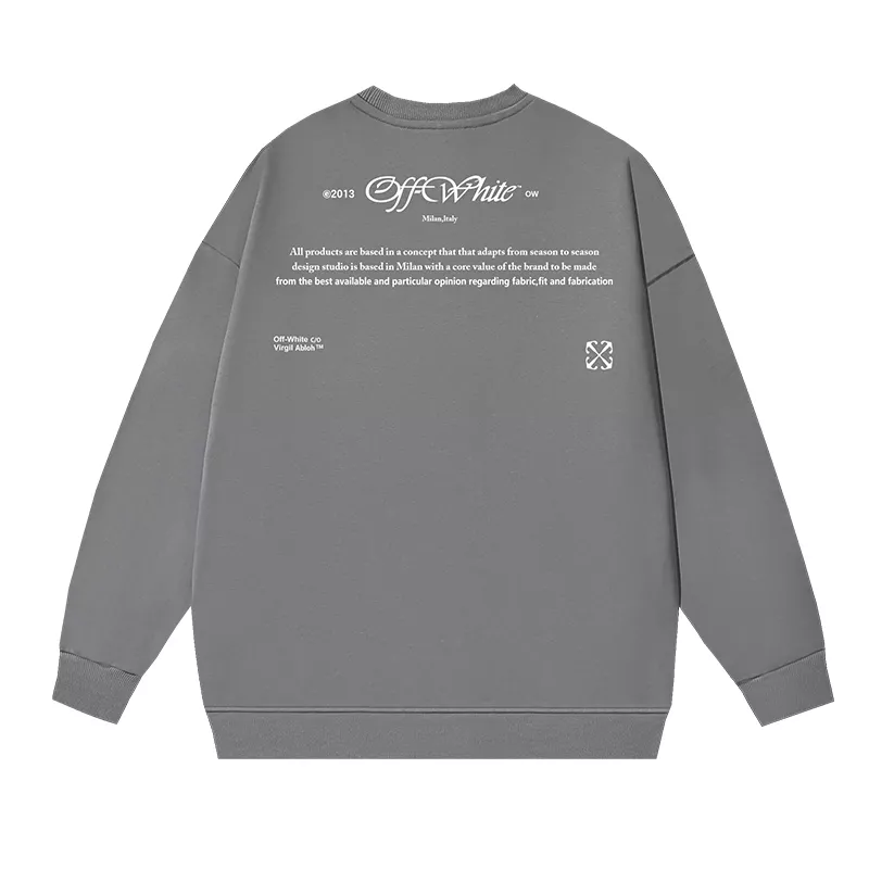 Soft 1318 Off-White Hoodies Long Sleeved For Unisex