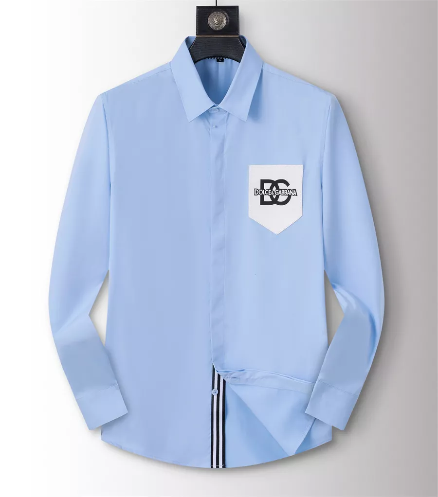 Soft 1667 Dolce & Gabbana D&G Shirts Long Sleeved For Men