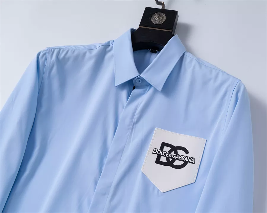 Soft 1667 Dolce & Gabbana D&G Shirts Long Sleeved For Men