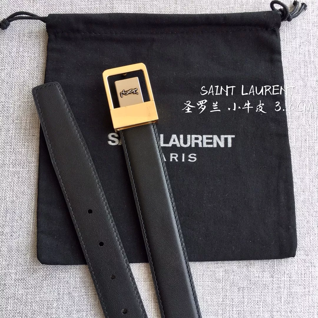 Soft 1823 Yves Saint Laurent AAA Quality Belts In 3.0cm For Women