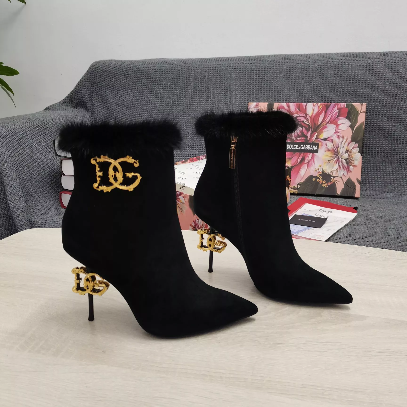 Soft 3853 Dolce & Gabbana D&G Boots For Women