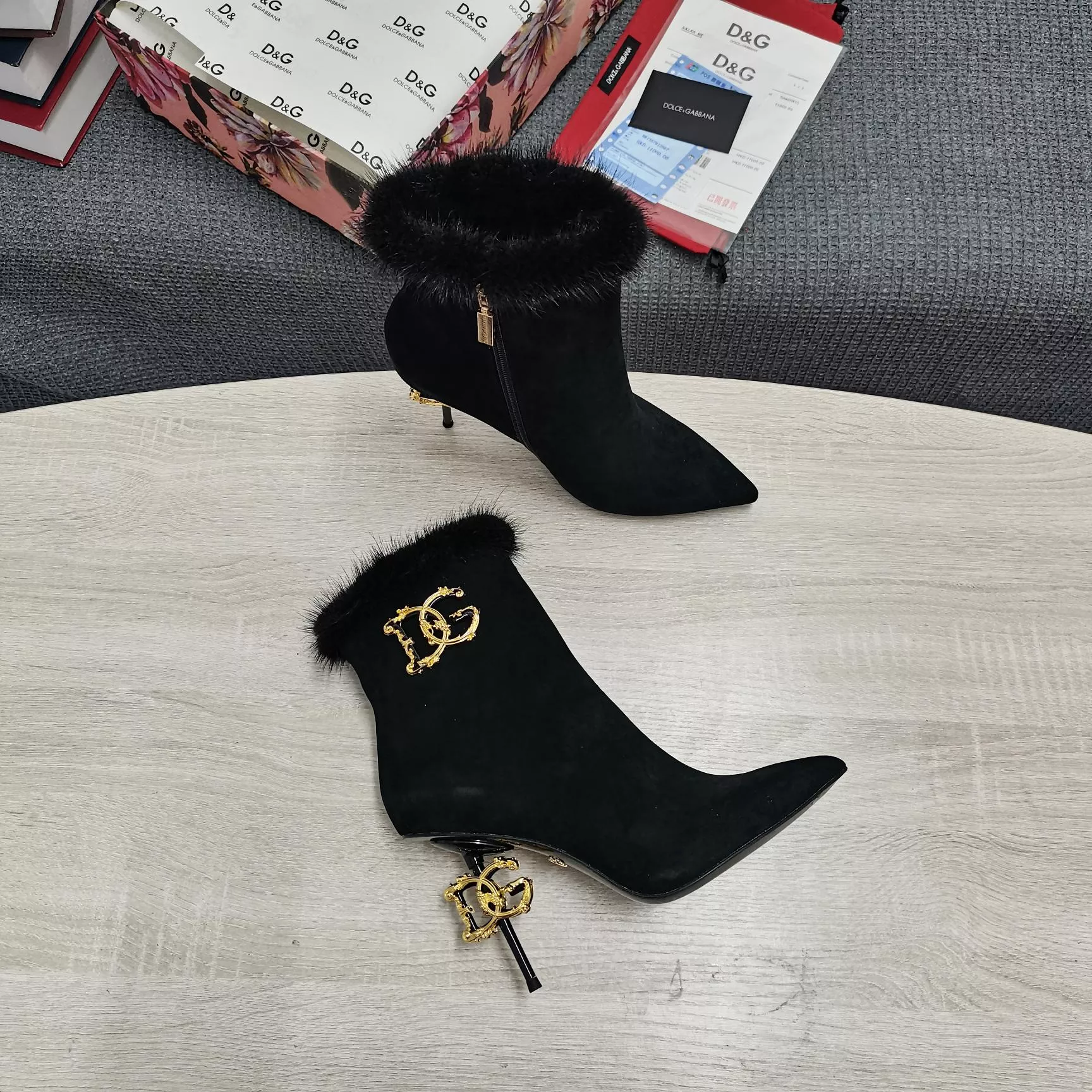 Soft 3853 Dolce & Gabbana D&G Boots For Women