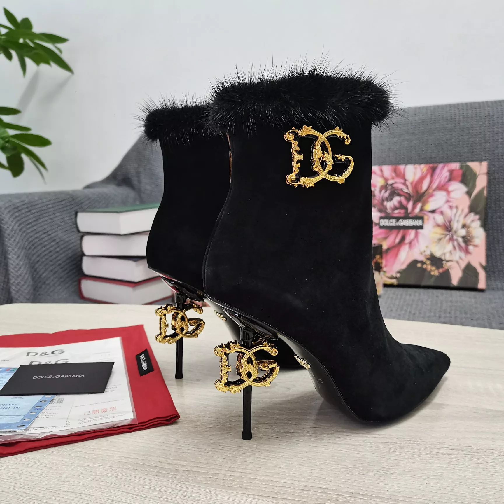 Soft 3853 Dolce & Gabbana D&G Boots For Women