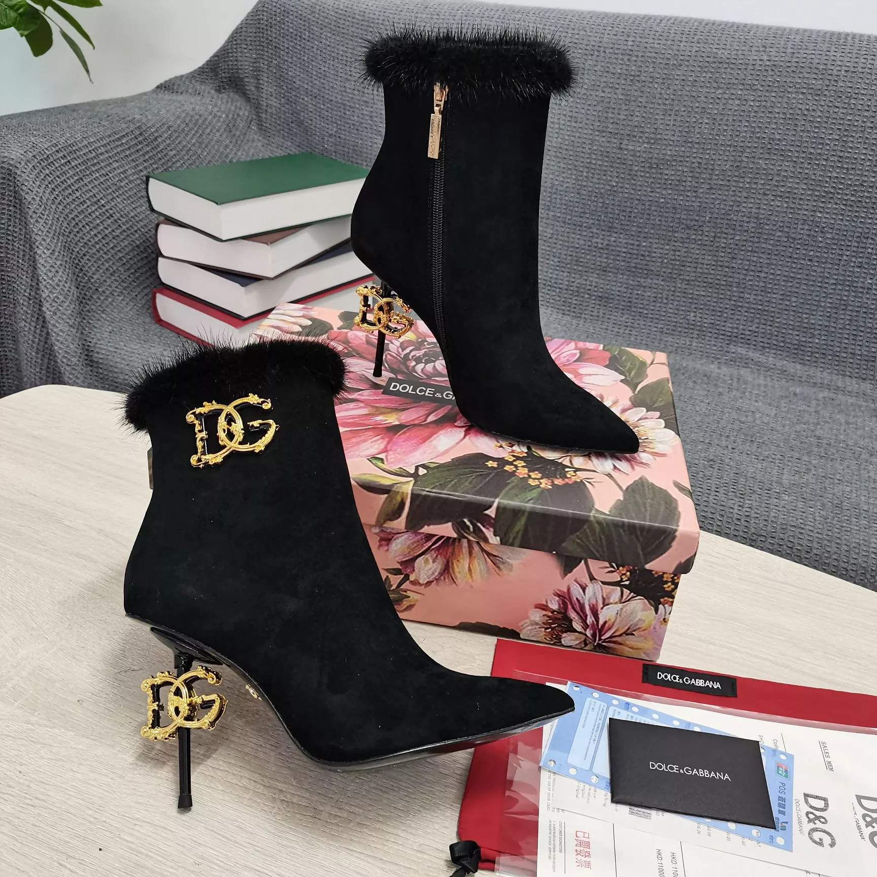 Soft 3853 Dolce & Gabbana D&G Boots For Women
