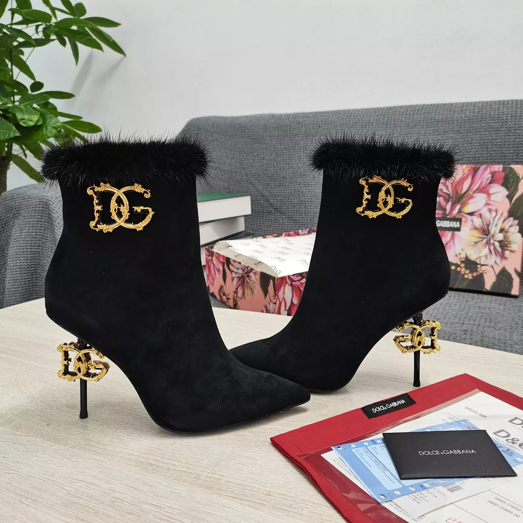 Soft 3853 Dolce & Gabbana D&G Boots For Women