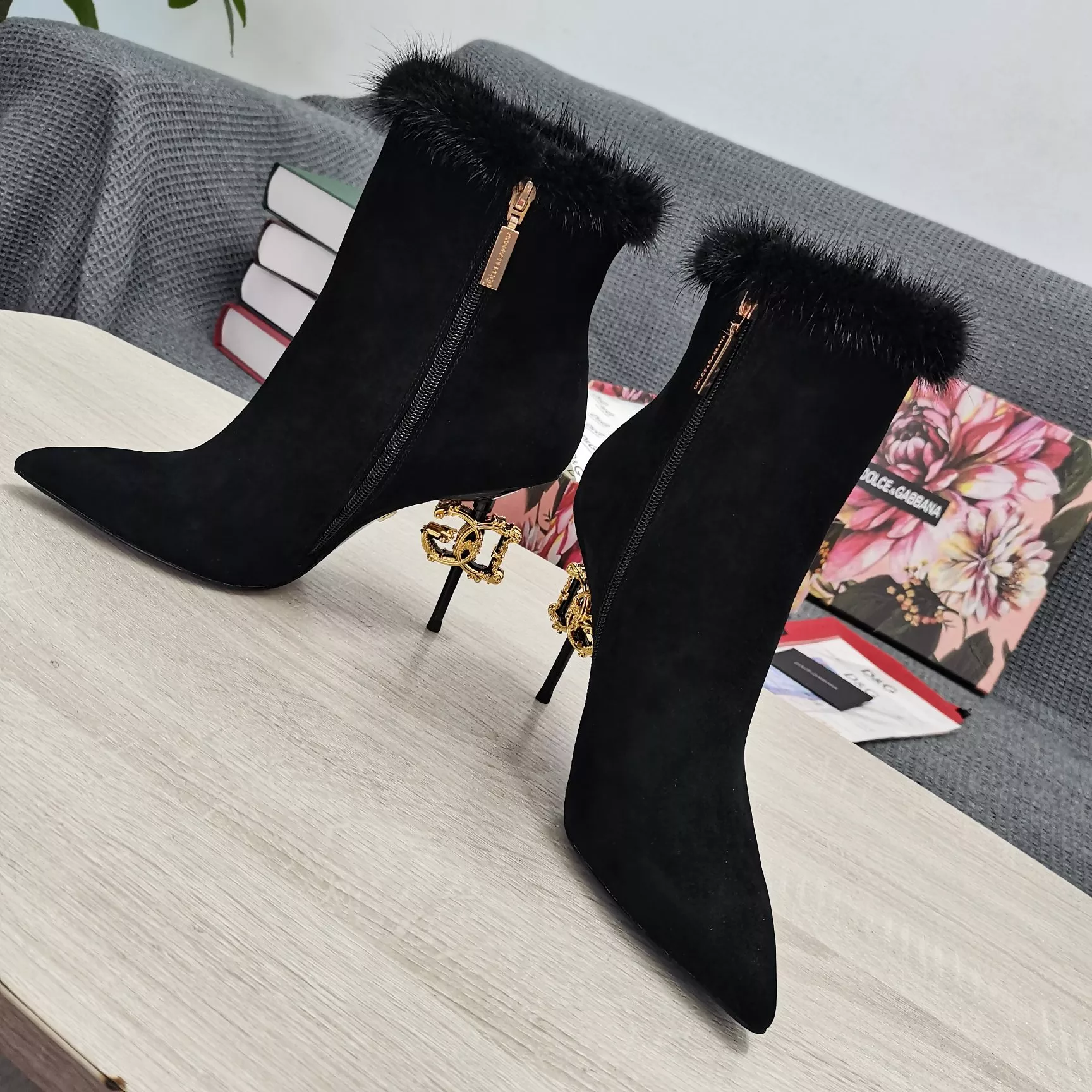 Soft 3853 Dolce & Gabbana D&G Boots For Women