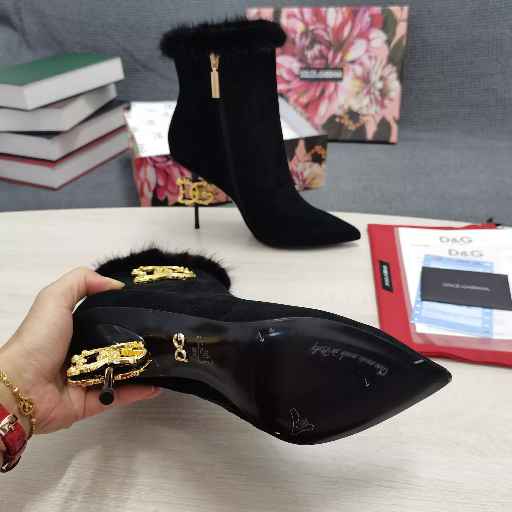 Soft 3853 Dolce & Gabbana D&G Boots For Women